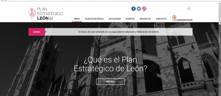 León estrena página web para fomentar la participación ciudadana en la elaboración del Plan Estratégico